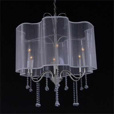 John Richard Antique Parisian Silver Six-Light Chandelier