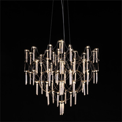 John Richard Selenite Chimes Chandelier