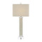 John Richard White Calcite And Quartz Table Lamp