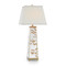 John Richard Hand-Painted Dogwood And Églomisé Table Lamp