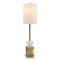 John Richard Selenite And Coffee Bronze Buffet Lamp
