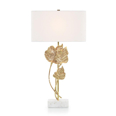 John Richard Antique Gold Leaf Table Lamp