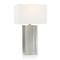 John Richard Stainless Steel Brushed Spiral Silver Table Lamp