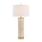 John Richard Faux Crocodile Table Lamp In Gilt Crème