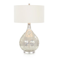 John Richard Silver Glass Table Lamp