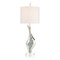 John Richard Glass Geode Table Lamp - Soft Blue