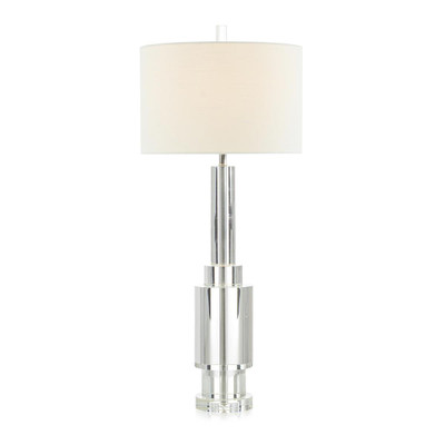 John Richard Stepped Deco Crystal Lamp