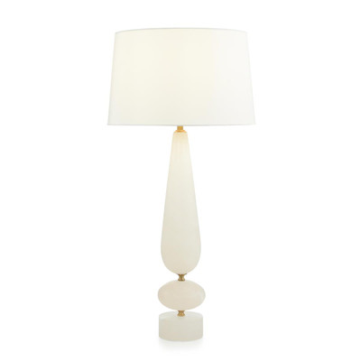 John Richard Ballast Alabaster Table Lamp