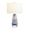 John Richard Sapphire Blue Art Glass Table Lamp