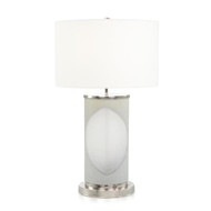 John Richard Oval Grey Table Lamp
