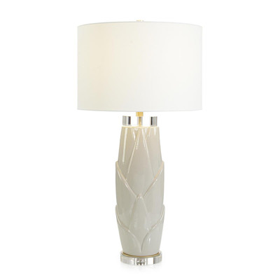 John Richard Lush Leaves Table Lamp - Gray
