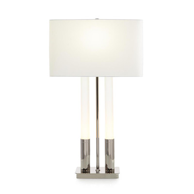 John Richard Gemini Table Lamp - Nickel