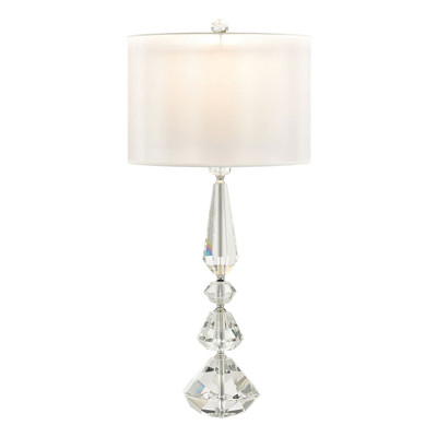 John Richard Balustered Crystal Table Lamp