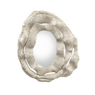 John Richard Brutalist Triple Frame Nickel Mirror