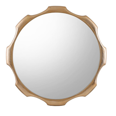 John Richard Cog Mirror - Champagne