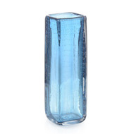 John Richard Ocean Blue Handblown Glass Vase Iii