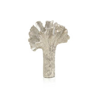 John Richard Ginkgo Leaf Vase In Nickel Ii