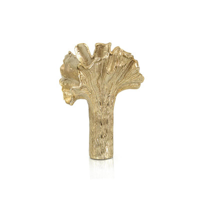 John Richard Ginkgo Leaf Vase In Gold Ii