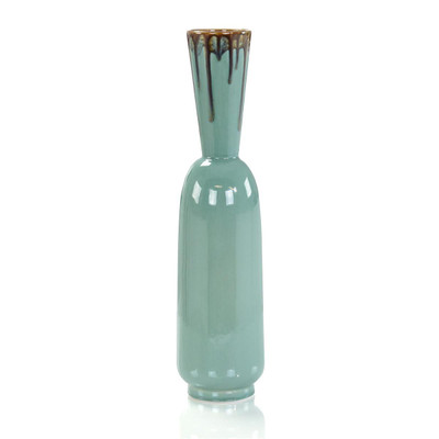 John Richard Seafoam Green Trickle Vase I