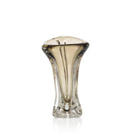 John Richard Abstract Brown Handblown Glass Vase Ii