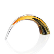 John Richard Handblown Black And Amber Arch Sculpture I