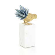 John Richard Brass Bird And Cyanite Sculpture I