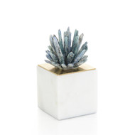 John Richard Cyanite Starburst On Marble Sculpture Ii
