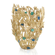 John Richard Embellished Frond Vase