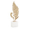 John Richard Brass Frond Sculpture On Alabaster Base