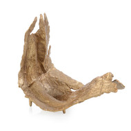 John Richard Time-Worn Leaf Sculpture - Large Brass