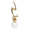 John Richard Flow State Sculpture On Marble I - Brass