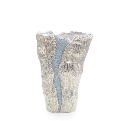 John Richard Cascade Vase - Small Nickel