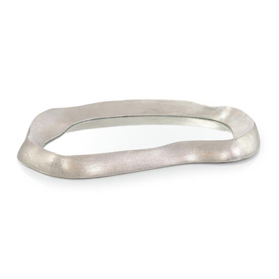 John Richard Cresting Reflections Tray - Large Nickel