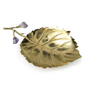 John Richard Budding Amethyst Leaf Tray Ii