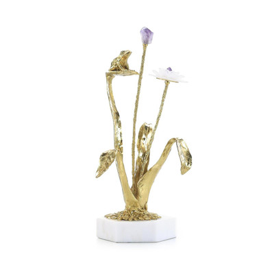 John Richard Stone Garden Sculpture On Marble Base I