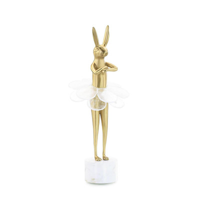 John Richard Ballerina Bunny Sculpture On Marble Base Ii