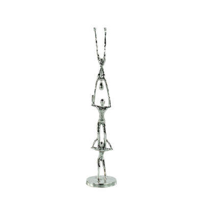 John Richard Gymnast Tower Sculpture - Small Nickel