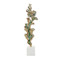 John Richard Gleaming Leaf Sculpture On Marble Base - Large Gold