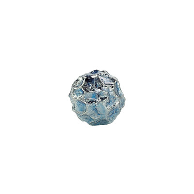 John Richard Textural Orb - Blue And Silver