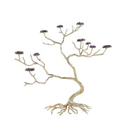 John Richard Crystal Canopy Sculpture - Brass
