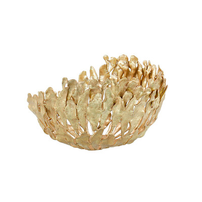 John Richard Plume Bowl - Large Brass