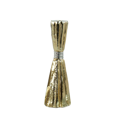 John Richard Taut Metal Candleholder - Large Gold