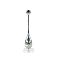 John Richard Drop Sculpture On Acrylic Base - Small Nickel