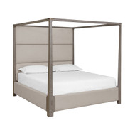 Sunpan Danette Canopy Bed - King - Zenith Taupe Grey