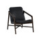 Sunpan Cinelli Lounge Chair - Distressed Brown - Brentwood Charcoal Leather