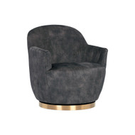 Sunpan Casey Swivel Lounge Chair - Nono Shitake