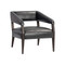 Sunpan Carlyle Lounge Chair - Brentwood Charcoal Leather