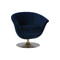 Sunpan Carine Swivel Lounge Chair - Quilted Abbington Navy