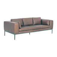 Sunpan Burr Sofa - Behike Saddle Leather