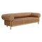 Sunpan Bromley Sofa - Rustic Oak - Ludlow Sesame Leather